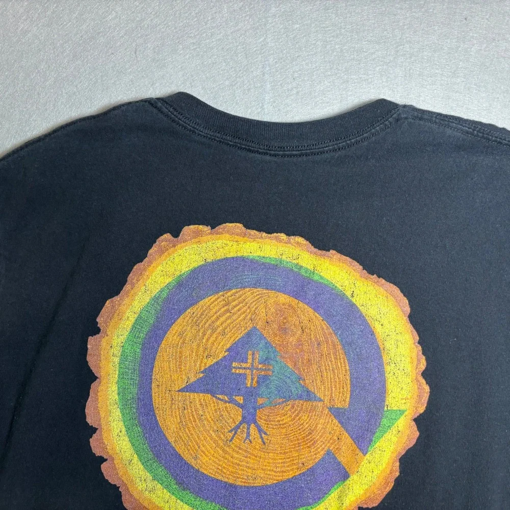 LRG Earth Lessons Graphic T-Shirt Men's Medium Black 100% Cotton - Picture 14 of 16